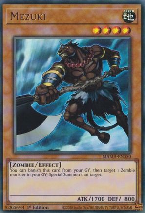 Mezuki [MAMA-EN050] Ultra Rare - Yu-Gi-Oh! - Card Brawlers | Quebec | Canada |