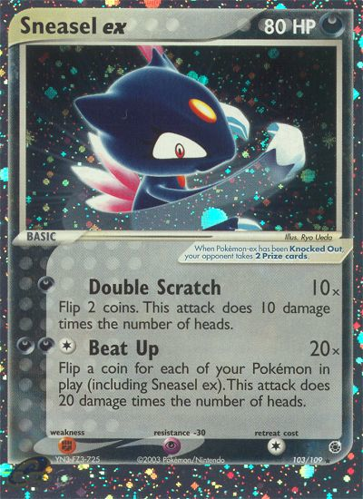 Sneasel ex (103/109) [EX: Ruby & Sapphire] - Pokémon - Card Brawlers | Quebec | Canada |