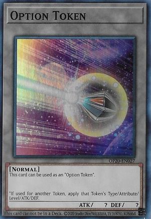 Option Token [OP20-EN027] Super Rare - Yu-Gi-Oh! - Card Brawlers | Quebec | Canada |