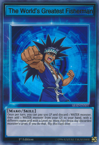 The World's Greatest Fisherman [SBAD-ENS01] Ultra Rare - Yu-Gi-Oh! - Card Brawlers | Quebec | Canada |