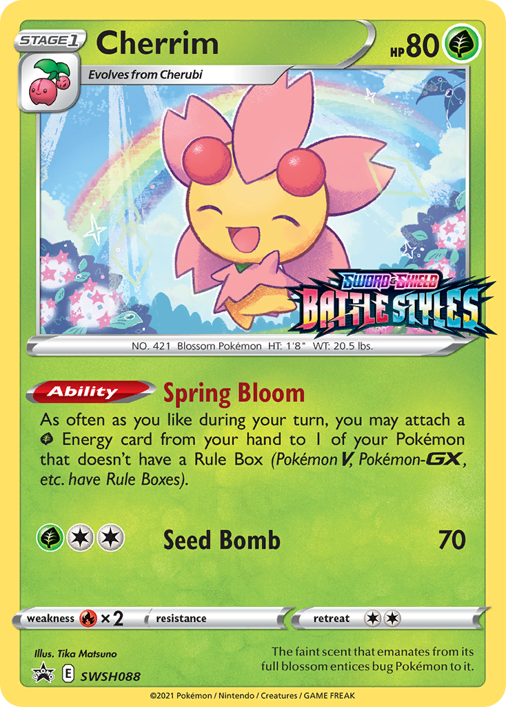 Cherrim (SWSH088) (Prerelease Promo) [Sword & Shield: Black Star Promos] - Pokémon - Card Brawlers | Quebec | Canada |