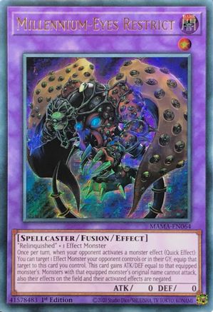 Millennium-Eyes Restrict [MAMA-EN064] Ultra Pharaoh's Rare - Yu-Gi-Oh! - Card Brawlers | Quebec | Canada |