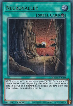 Necrovalley [MAMA-EN109] Ultra Pharaoh's Rare - Yu-Gi-Oh! - Card Brawlers | Quebec | Canada |