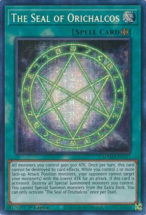 The Seal of Orichalcos [MAMA-EN111] Ultra Pharaoh's Rare - Yu-Gi-Oh! - Card Brawlers | Quebec | Canada |