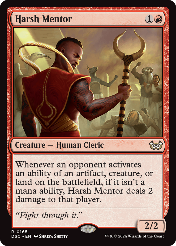 Harsh Mentor [Duskmourn: House of Horror Commander] - Magic: The Gathering - Card Brawlers | Quebec | Canada |
