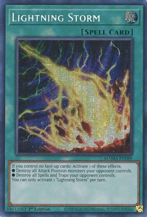 Lightning Storm [MAMA-EN089] Secret Pharaoh's Rare - Yu-Gi-Oh! - Card Brawlers | Quebec | Canada |