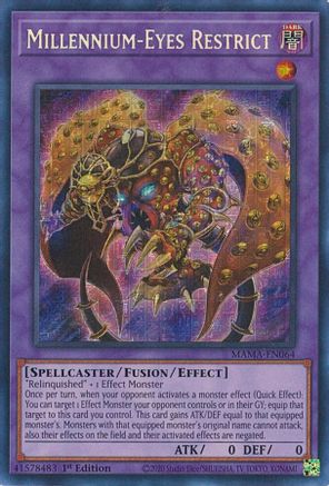 Millennium-Eyes Restrict [MAMA-EN064] Secret Pharaoh's Rare - Yu-Gi-Oh! - Card Brawlers | Quebec | Canada |
