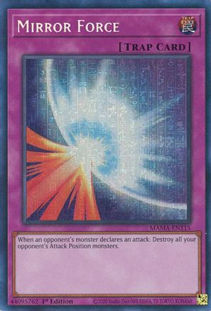 Mirror Force [MAMA-EN115] Secret Pharaoh's Rare - Yu-Gi-Oh! - Card Brawlers | Quebec | Canada |