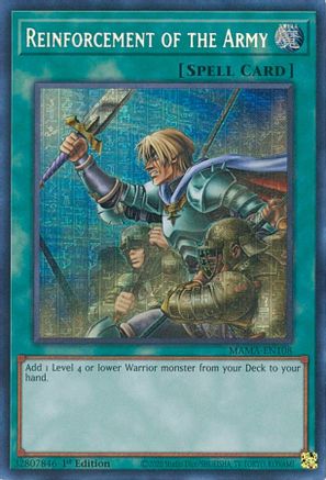 Reinforcement of the Army [MAMA-EN108] Secret Pharaoh's Rare - Yu-Gi-Oh! - Card Brawlers | Quebec | Canada |