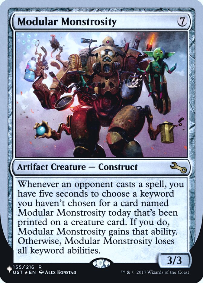 Modular Monstrosity (Unfinity Foil Edition) [The List] - Magic: The Gathering - Card Brawlers | Quebec | Canada |
