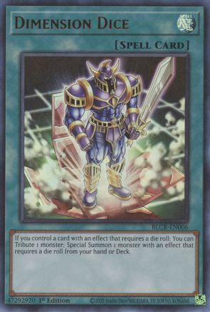 Dimension Dice [BLCR-EN006] Ultra Rare - Yu-Gi-Oh! - Card Brawlers | Quebec | Canada |
