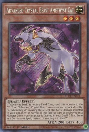 Advanced Crystal Beast Amethyst Cat [BLCR-EN011] Secret Rare - Yu-Gi-Oh! - Card Brawlers | Quebec | Canada |