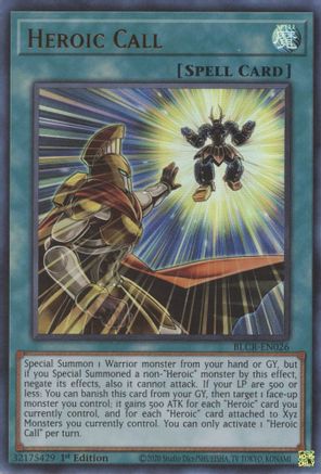 Heroic Call [BLCR-EN026] Ultra Rare - Yu-Gi-Oh! - Card Brawlers | Quebec | Canada |