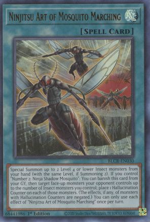 Ninjitsu Art of Mosquito Marching [BLCR-EN030] Ultra Rare - Yu-Gi-Oh! - Card Brawlers | Quebec | Canada |