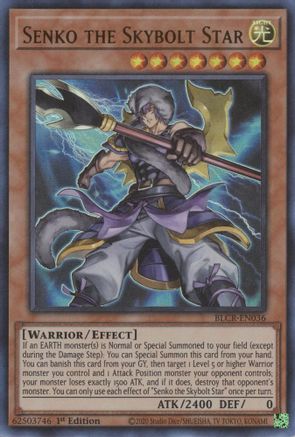 Senko the Skybolt Star [BLCR-EN036] Ultra Rare - Yu-Gi-Oh! - Card Brawlers | Quebec | Canada |