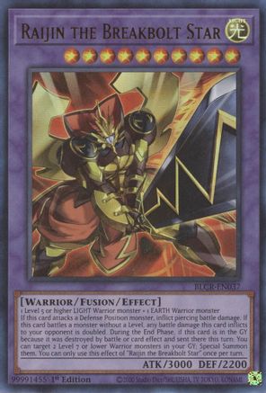 Raijin the Breakbolt Star [BLCR-EN037] Ultra Rare - Yu-Gi-Oh! - Card Brawlers | Quebec | Canada |