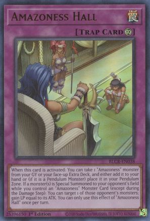 Amazoness Hall [BLCR-EN038] Ultra Rare - Yu-Gi-Oh! - Card Brawlers | Quebec | Canada |