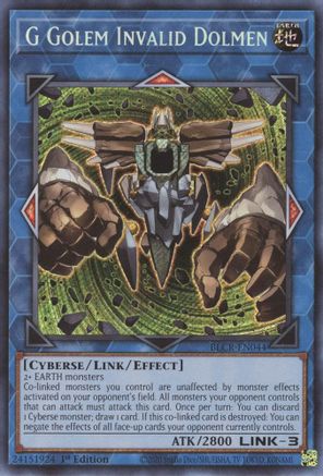 G Golem Invalid Dolmen [BLCR-EN044] Secret Rare - Yu-Gi-Oh! - Card Brawlers | Quebec | Canada |