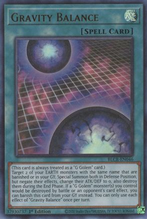 Gravity Balance [BLCR-EN046] Ultra Rare - Yu-Gi-Oh! - Card Brawlers | Quebec | Canada |