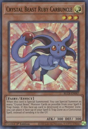 Crystal Beast Ruby Carbuncle [BLCR-EN047] Ultra Rare - Yu-Gi-Oh! - Card Brawlers | Quebec | Canada |