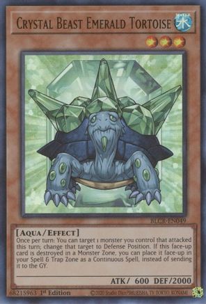 Crystal Beast Emerald Tortoise [BLCR-EN049] Ultra Rare - Yu-Gi-Oh! - Card Brawlers | Quebec | Canada |