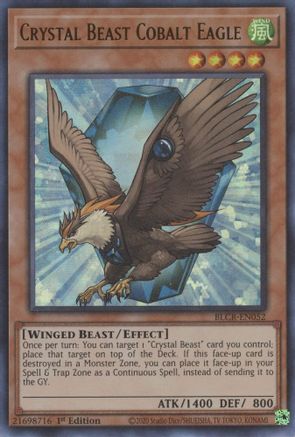 Crystal Beast Cobalt Eagle [BLCR-EN052] Ultra Rare - Yu-Gi-Oh! - Card Brawlers | Quebec | Canada |