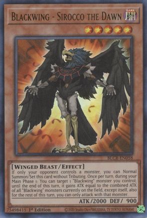 Blackwing - Sirocco the Dawn [BLCR-EN058] Ultra Rare - Yu-Gi-Oh! - Card Brawlers | Quebec | Canada |