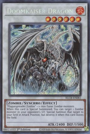 Doomkaiser Dragon [BLCR-EN081] Secret Rare - Yu-Gi-Oh! - Card Brawlers | Quebec | Canada |