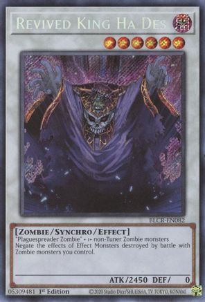 Revived King Ha Des [BLCR-EN082] Secret Rare - Yu-Gi-Oh! - Card Brawlers | Quebec | Canada |