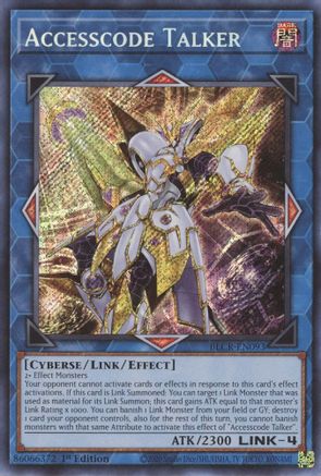 Accesscode Talker [BLCR-EN093] Secret Rare - Yu-Gi-Oh! - Card Brawlers | Quebec | Canada |