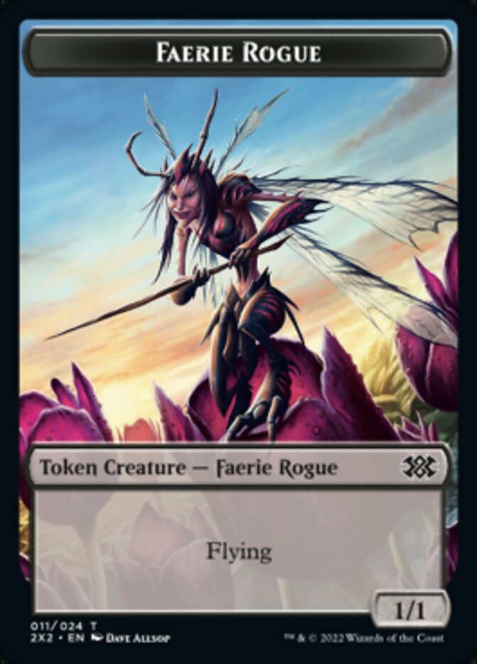 Faerie Rogue // Vampire Double-Sided Token [Double Masters 2022 Tokens] - Magic: The Gathering - Card Brawlers | Quebec | Canada |