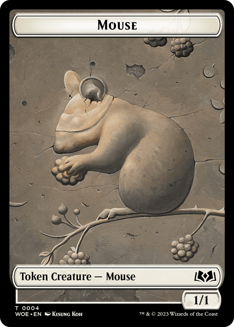 Mouse // Food (0013) Double-Sided Token [Wilds of Eldraine Tokens] - Magic: The Gathering - Card Brawlers | Quebec | Canada |