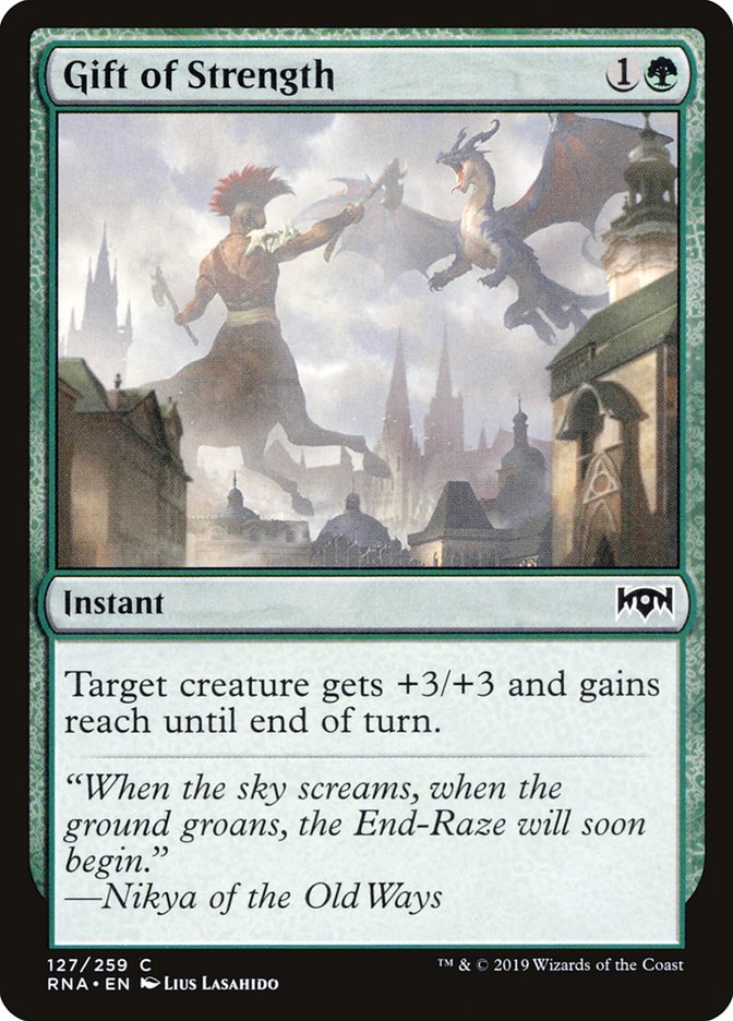 Gift of Strength [Ravnica Allegiance] - Magic: The Gathering - Card Brawlers | Quebec | Canada |