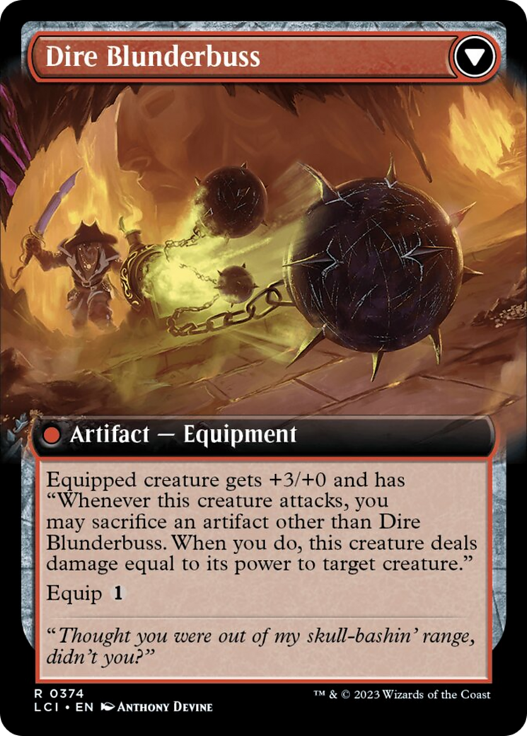Dire Flail (Extended Art) [The Lost Caverns of Ixalan] - Magic: The Gathering - Card Brawlers | Quebec | Canada |