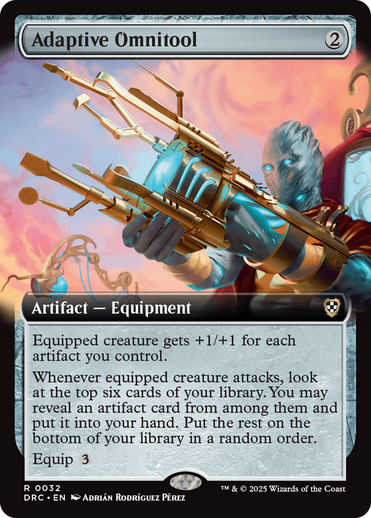 Adaptive Omnitool (Extended Art) [Aetherdrift Commander] - Magic: The Gathering - Card Brawlers | Quebec | Canada |