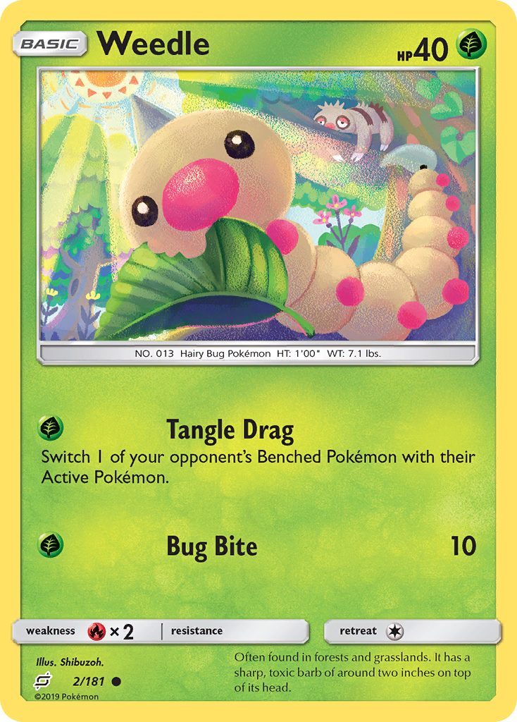 Weedle (2/181) [Sun & Moon: Team Up] - Pokémon - Card Brawlers | Quebec | Canada |