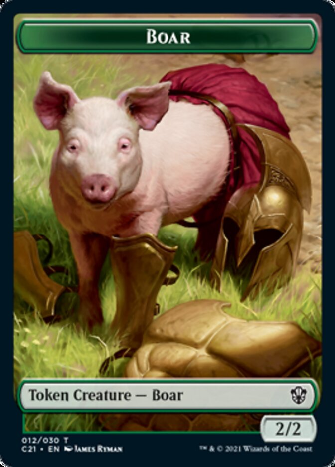 Hydra // Boar Double-Sided Token [Commander 2021 Tokens] - Magic: The Gathering - Card Brawlers | Quebec | Canada |
