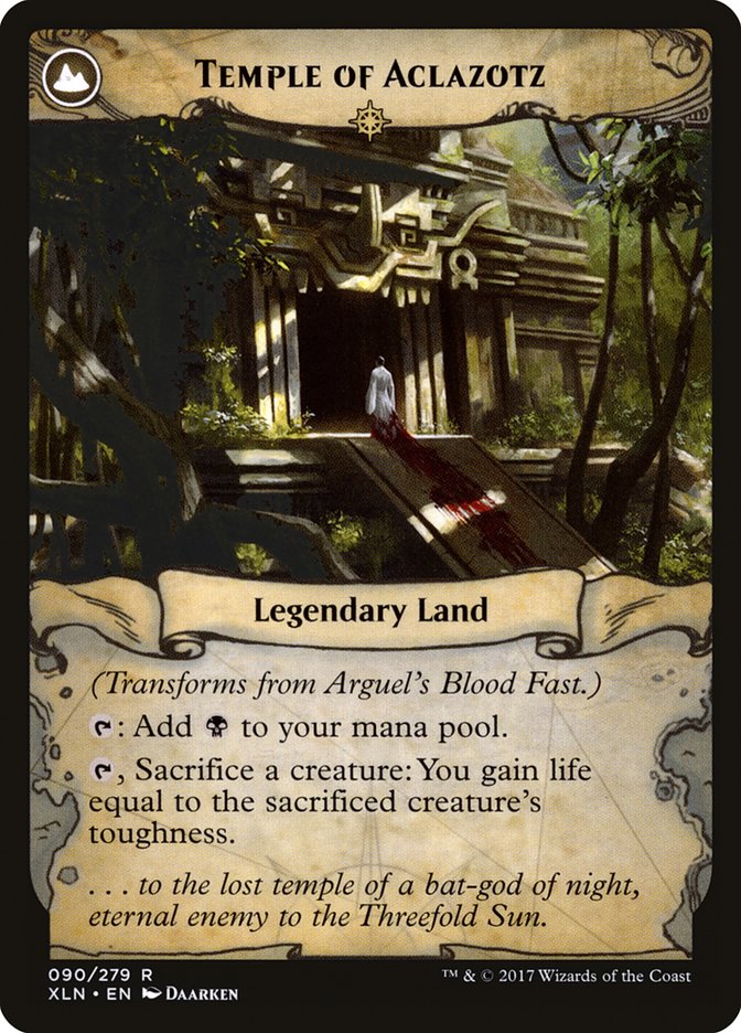 Arguel's Blood Fast // Temple of Aclazotz [Ixalan] - Magic: The Gathering - Card Brawlers | Quebec | Canada |