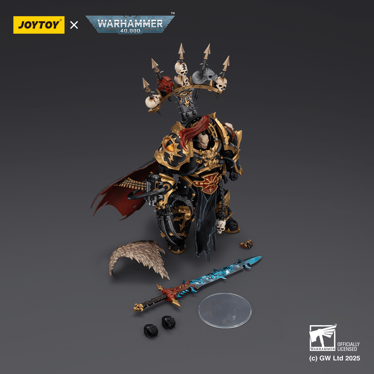 Joytoy - Warhammer 40k - Black Legion Abaddon the Despoiler with Drach'nyen and the Talon of Horus - (PREORDER) October 30, 2026