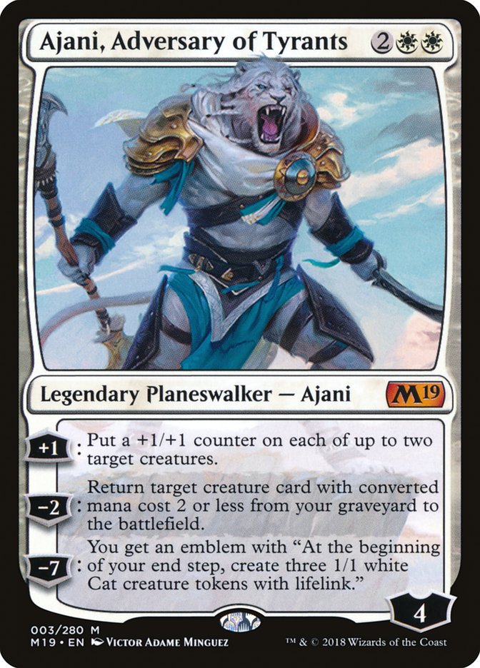 Ajani, Adversary of Tyrants [Core Set 2019] - Magic: The Gathering - Card Brawlers | Quebec | Canada |