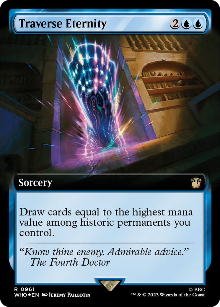 Traverse Eternity (Extended Art) (Surge Foil) [Doctor Who] - Magic: The Gathering - Card Brawlers | Quebec | Canada |