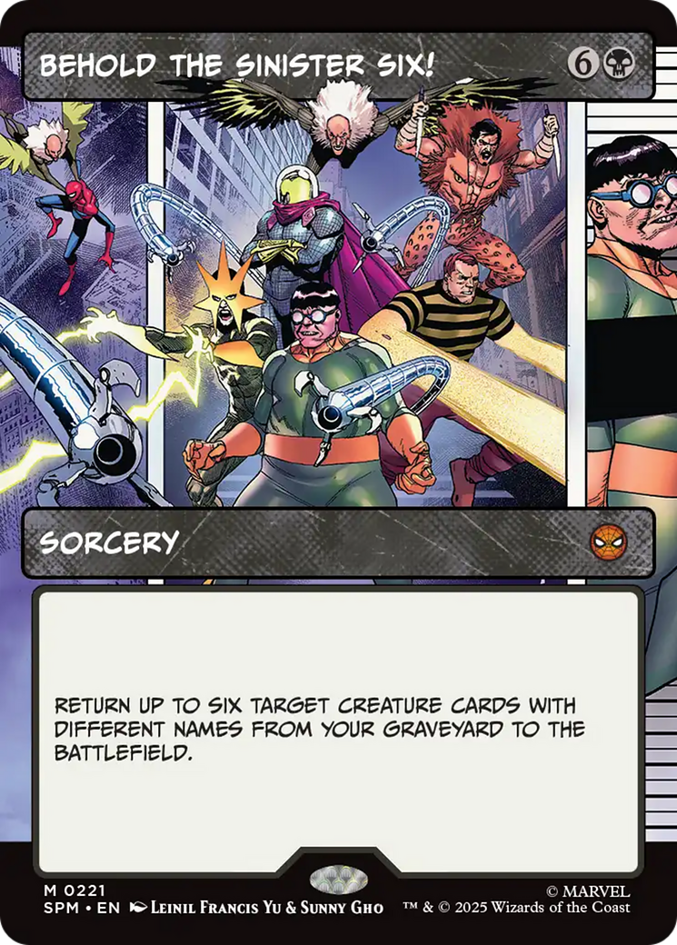 Behold the Sinister Six! (Borderless) [Marvel's Spider-Man] - Magic: The Gathering - Card Brawlers | Quebec | Canada |
