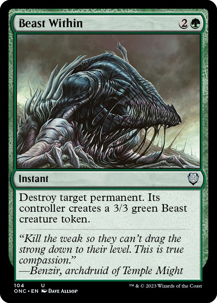 Beast Within [Phyrexia: All Will Be One Commander] - Magic: The Gathering - Card Brawlers | Quebec | Canada |
