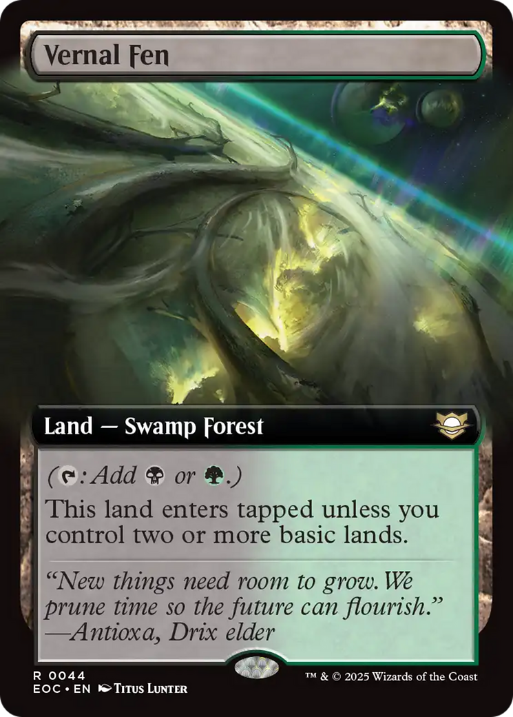 Vernal Fen (Extended Art) [Edge of Eternities Commander] - Magic: The Gathering - Card Brawlers | Quebec | Canada |
