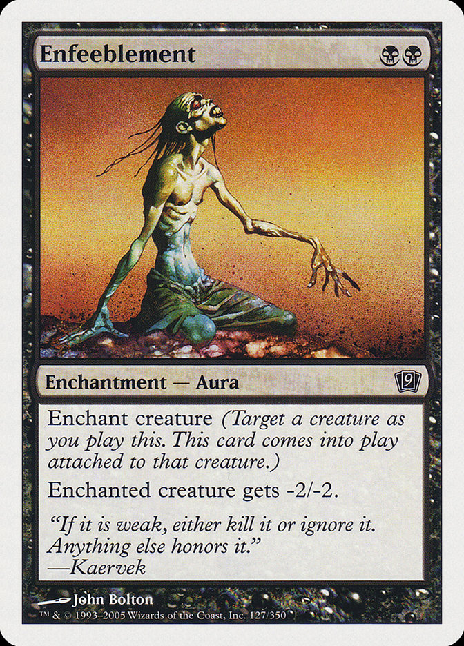 Enfeeblement [Ninth Edition] - Magic: The Gathering - Card Brawlers | Quebec | Canada |