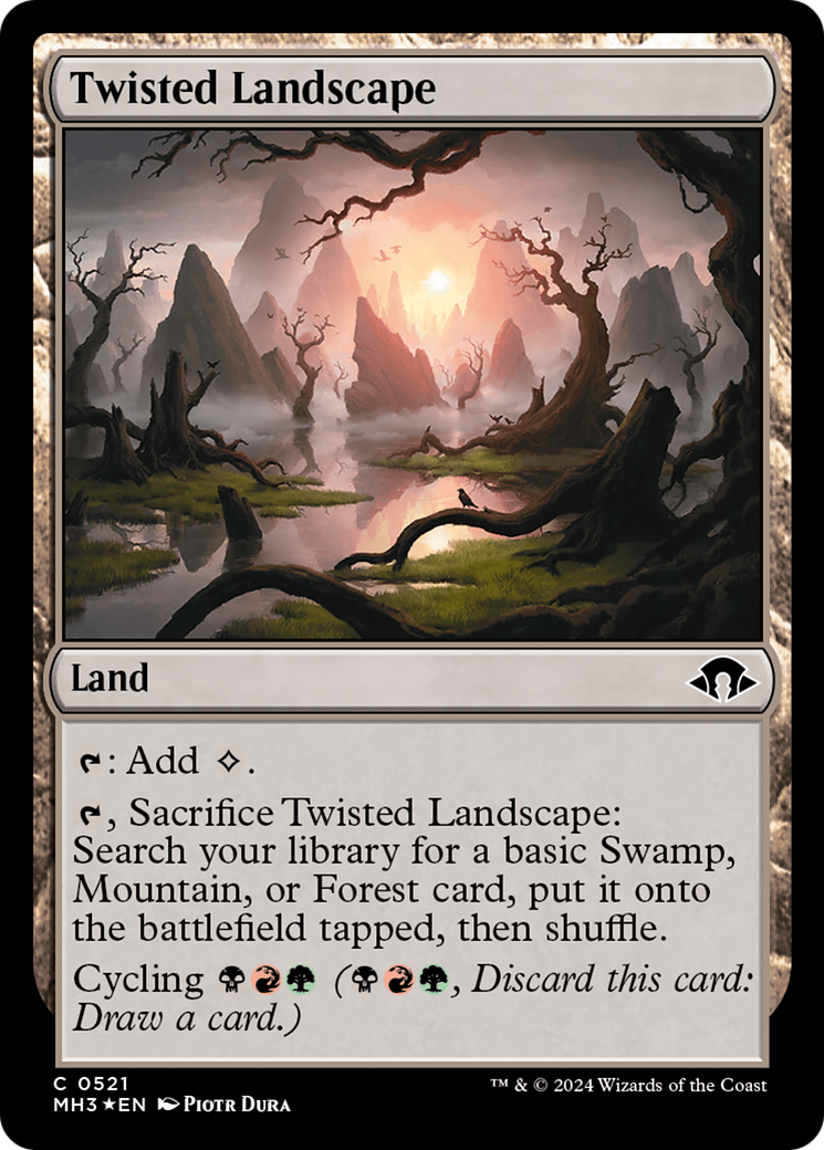 Twisted Landscape (Ripple Foil) [Modern Horizons 3] - Magic: The Gathering - Card Brawlers | Quebec | Canada |