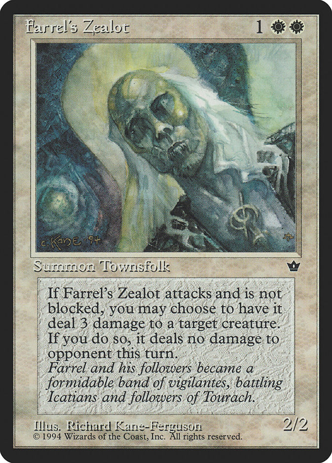 Farrel's Zealot (Richard Kane Ferguson) [Fallen Empires] - Magic: The Gathering - Card Brawlers | Quebec | Canada |