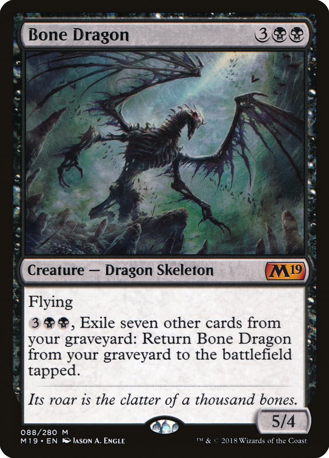 Bone Dragon [Core Set 2019] - Magic: The Gathering - Card Brawlers | Quebec | Canada |