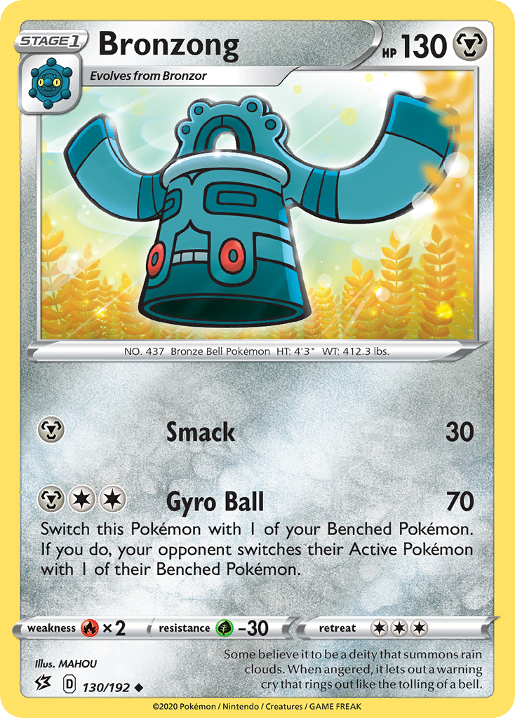 Bronzong (130/192) [Sword & Shield: Rebel Clash] - Pokémon - Card Brawlers | Quebec | Canada |