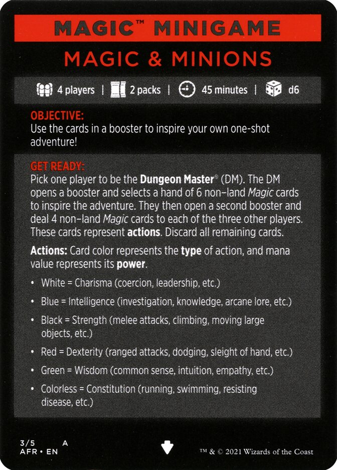 Magic & Minions (Magic Minigame) [Dungeons & Dragons: Adventures in the Forgotten Realms Minigame] - Magic: The Gathering - Card Brawlers | Quebec | Canada |